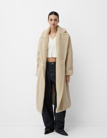 Marcelline | Cozy Women's Oversized Coat – Stylish Faux Fur with Warm Elegance