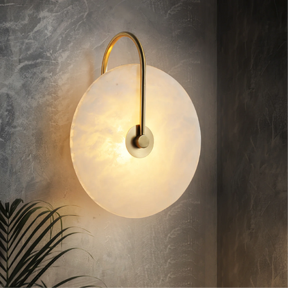 Lumenda | Modern Alabaster Marble LED Wall Lamp for Elegant Interiors