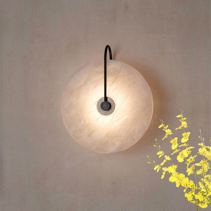 Lumenda | Modern Alabaster Marble LED Wall Lamp for Elegant Interiors