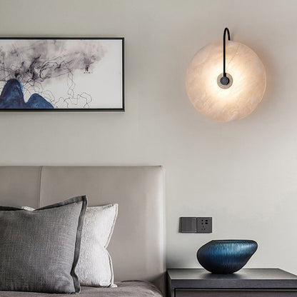 Lumenda | Modern Alabaster Marble LED Wall Lamp for Elegant Interiors