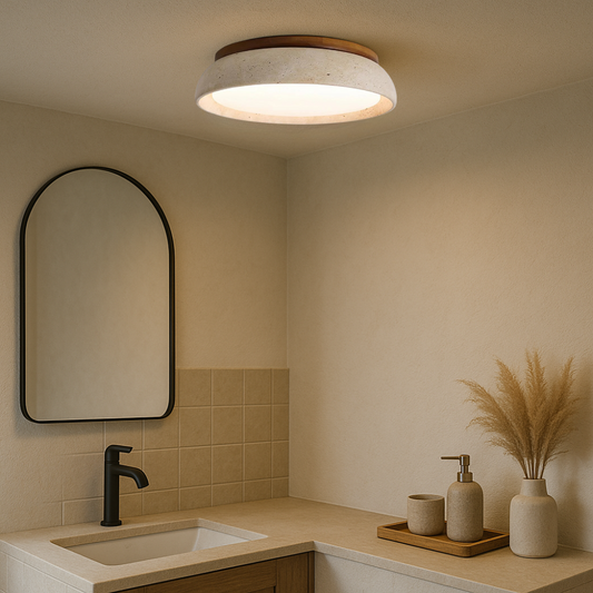 Lumeon | Travertine-Style Ceiling Lamp for a Classic Look