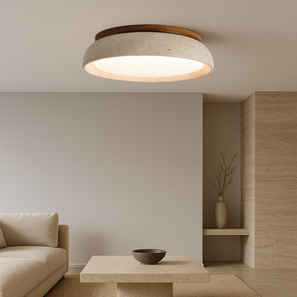 Lumeon | Travertine-Style Ceiling Lamp for a Classic Look