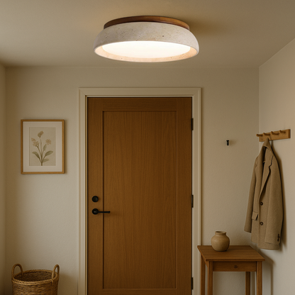 Lumeon | Travertine-Style Ceiling Lamp for a Classic Look