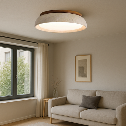 Lumeon | Travertine-Style Ceiling Lamp for a Classic Look