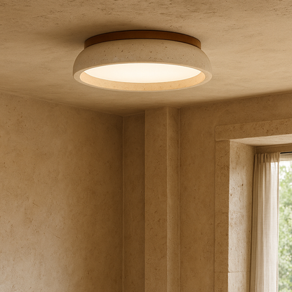 Lumeon | Travertine-Style Ceiling Lamp for a Classic Look