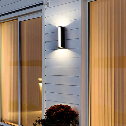 Lumetrax | Elegant 2-Way Outdoor Wall Light for Contemporary Exteriors