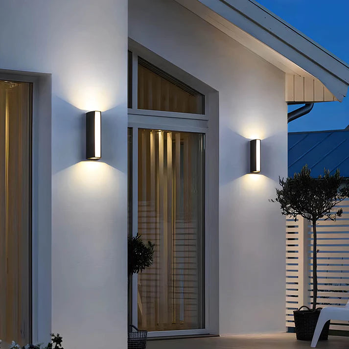 Lumetrax | Elegant 2-Way Outdoor Wall Light for Contemporary Exteriors