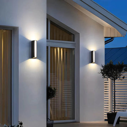 Lumetrax | Elegant 2-Way Outdoor Wall Light for Contemporary Exteriors