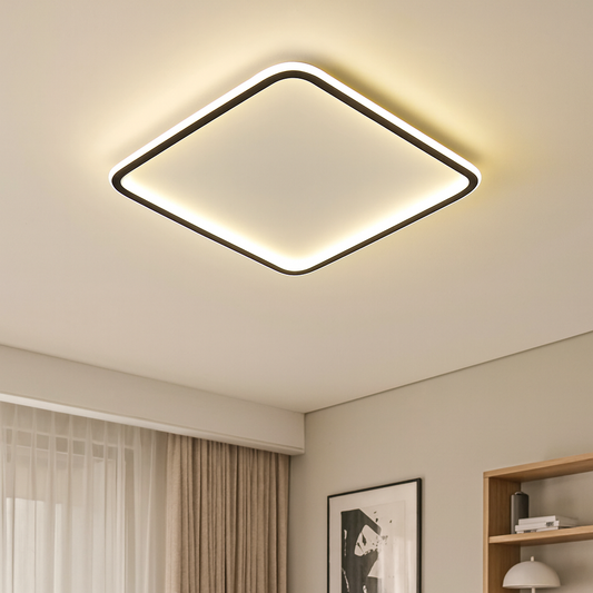 Lumevia | Scandinavian Square Ceiling Lamp with Modern Touch