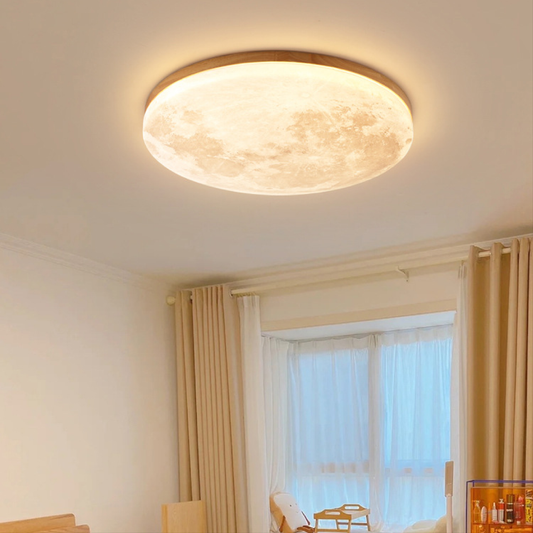 LumiGlow | Luminous Moon Ceiling Lamp for a Glowing Ambience