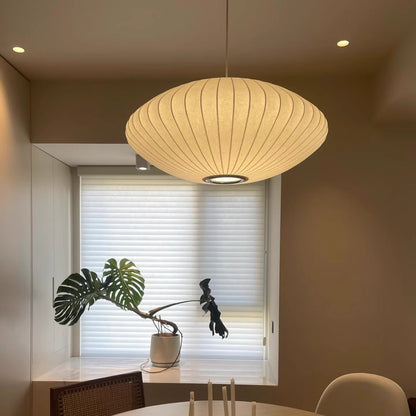 Luminth | Italian-Style Silk Pendant Lamp for Elegant Interiors
