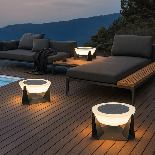 Lumozae | Smart Solar Patio Lamps Enhancing Modern Outdoor Spaces