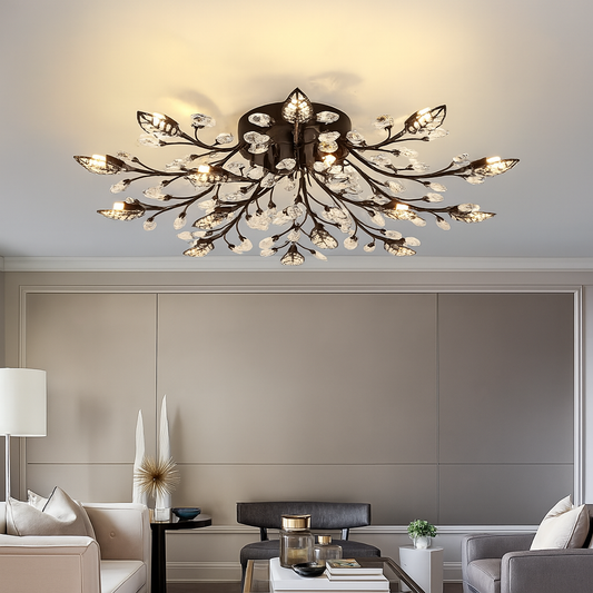 Lunaria | Crystal Luxury Ceiling Lamp for Elegant Home Living