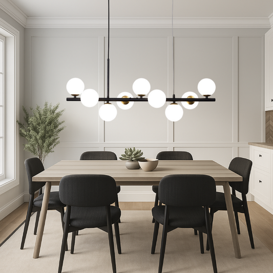 Lunivo | Black Dining Room LED Pendant Light