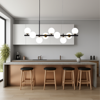 Lunivo | Black Dining Room LED Pendant Light