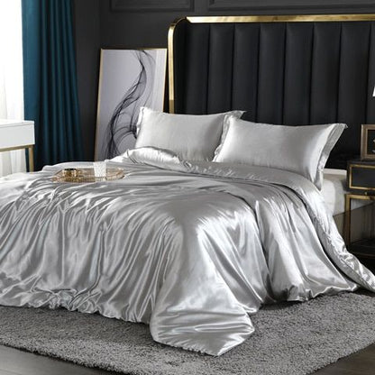 EverGlow Bed Set – LuxeGlow's Satin Bed Set with a unique Cotton Feel, designed for an elegant look and a comfortable, soft texture.