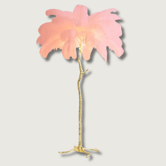 AuroraFluff | Stylish Nordic Floor Lamp with Luxurious Feather Design