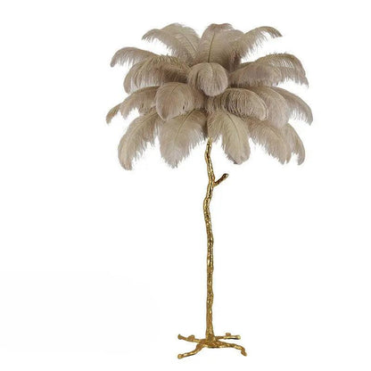 AuroraFluff | Stylish Nordic Floor Lamp with Luxurious Feather Design