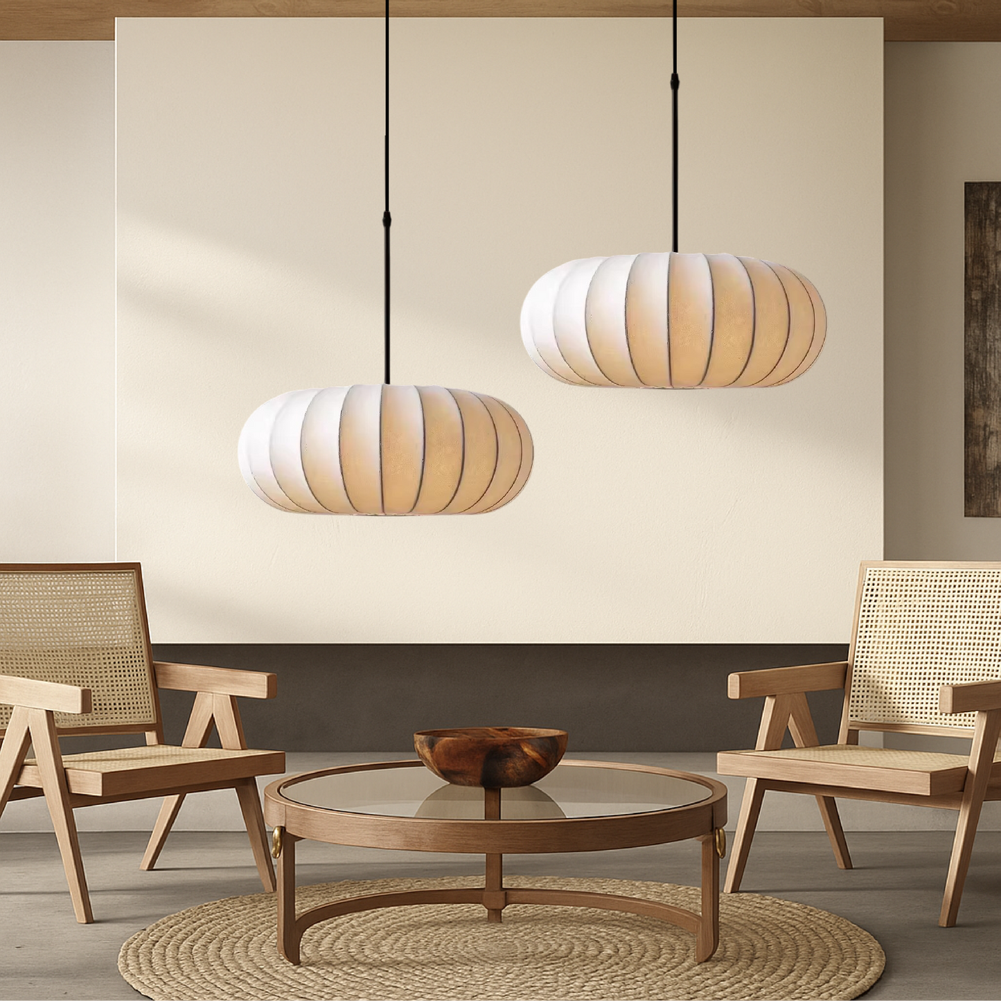 Luxona | Elegant Silk Pendant Light for Modern Living Spaces