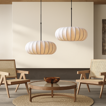 Luxona | Elegant Silk Pendant Light for Modern Living Spaces