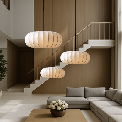 Luxona | Elegant Silk Pendant Light for Modern Living Spaces