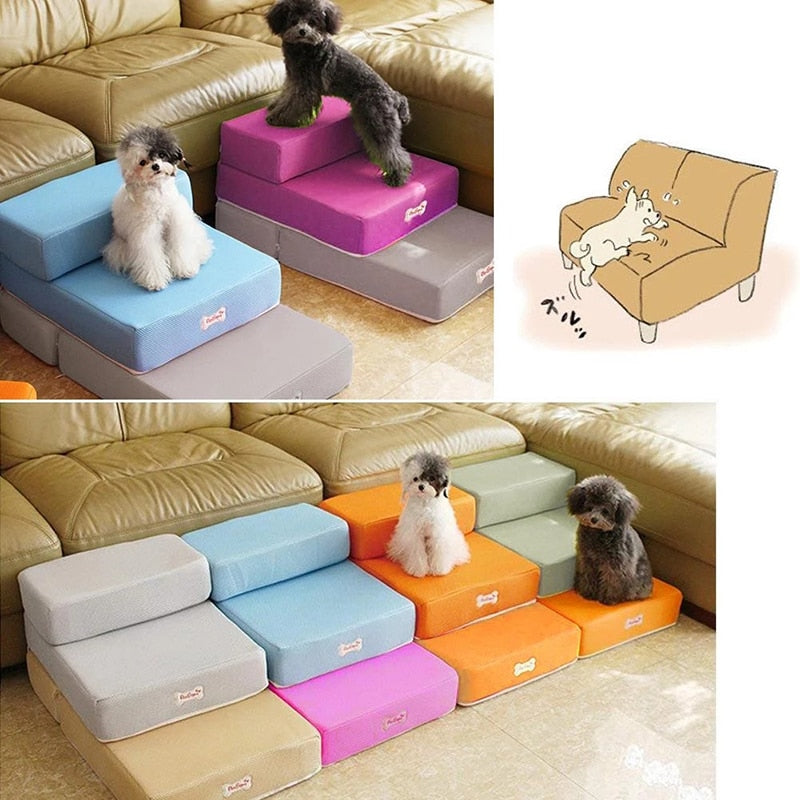 Premium Dog Steps – Non-Slip Pet Stairs for Bed & Sofa, Joint-Friendly Design for Small and Senior Dogs