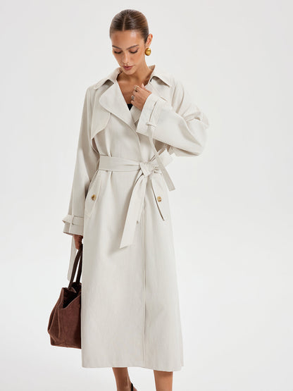 Lyanna | Belted Double-Breasted Classic Trench Coat