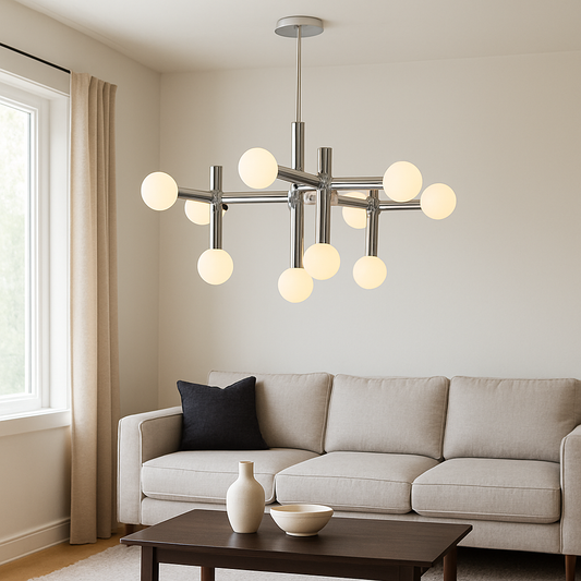 Lysiq | Bauhaus-Inspired Metal Chandelier for Modern Spaces
