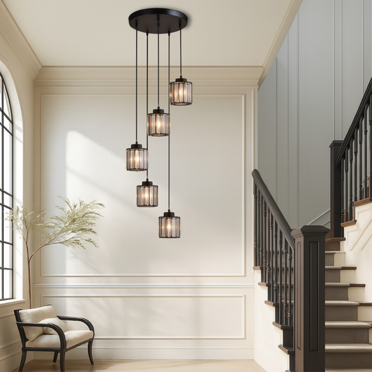 Marbleux | Modern Elegance of Crystal Stair Chandelier