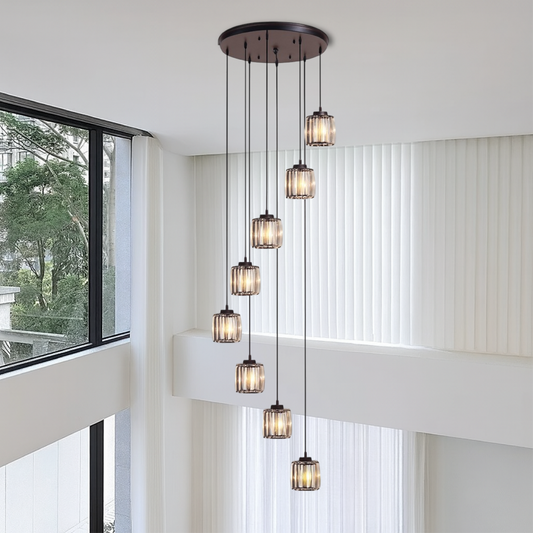 Marbleux | Modern Elegance of Crystal Stair Chandelier