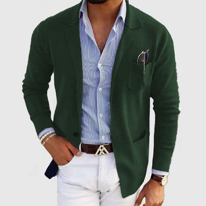 UrbanPoly Blazer – A casual polyester blazer designed for everyday wear.