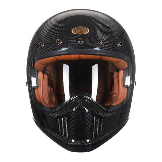 Men’s Full Face Motorcycle Helmet Lightweight Carbon Fiber DOT ECE Approved