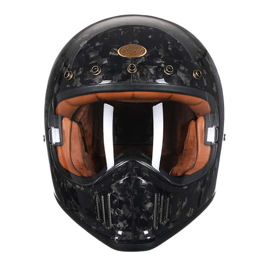 Lightweight Carbon Fiber Motorcycle Helmet – Full Face Protection, DOT & ECE