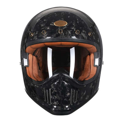 Lightweight Carbon Fiber Motorcycle Helmet – Full Face Protection, DOT & ECE
