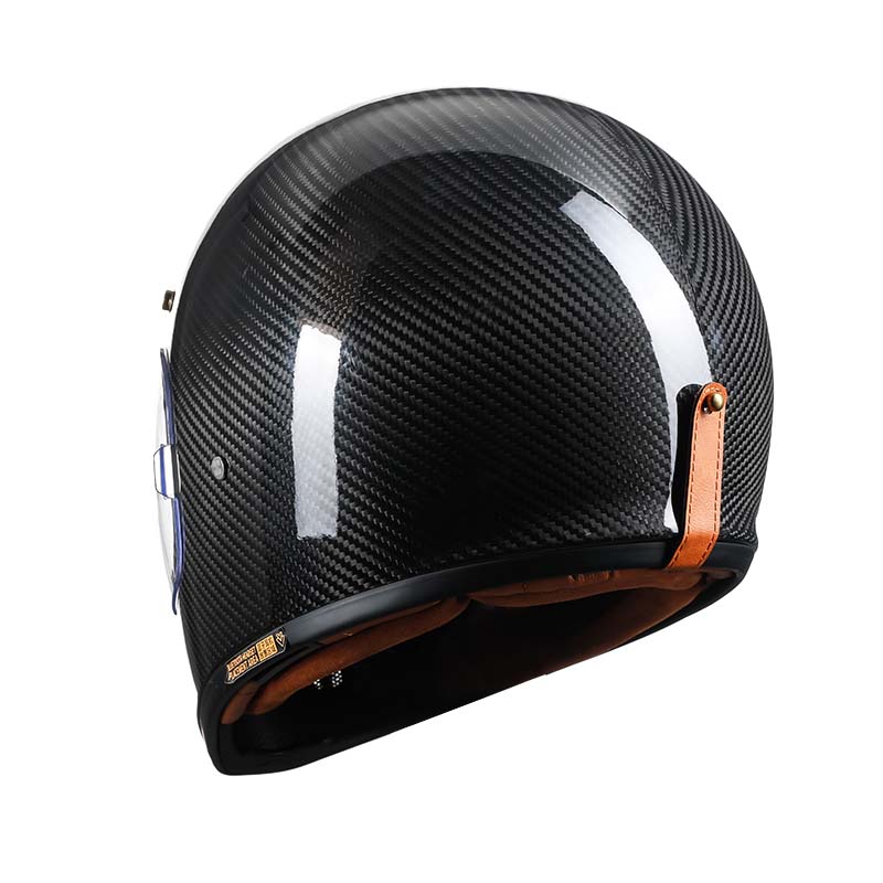Men’s Full Face Motorcycle Helmet Lightweight Carbon Fiber DOT ECE Approved