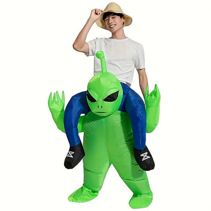 Men’s Inflatable Alien Costume – Ride-On Illusion Style | Halloween Outfit