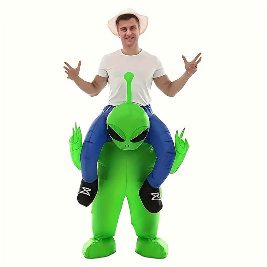 Men’s Inflatable Alien Costume – Ride-On Illusion Style | Halloween Outfit