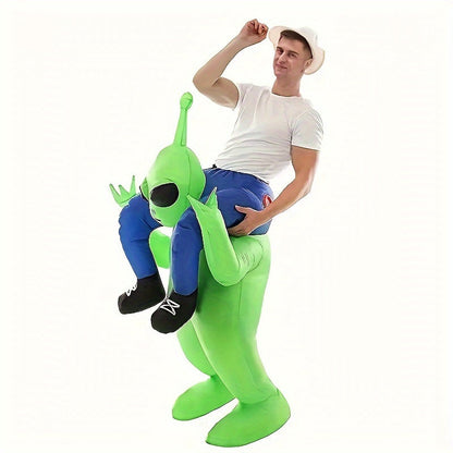 Men’s Inflatable Alien Costume – Ride-On Illusion Style | Halloween Outfit