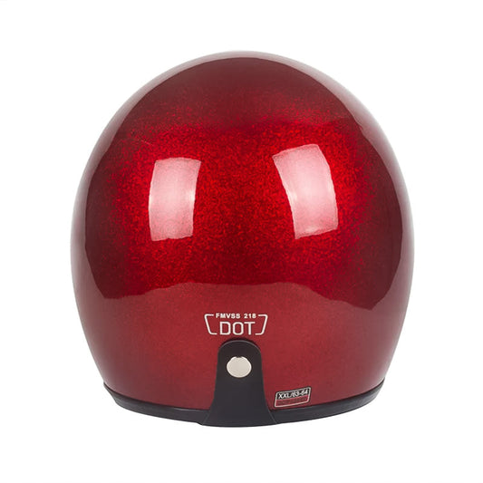 Men’s Open Face Helmet Lightweight DOT Certified Fiberglass