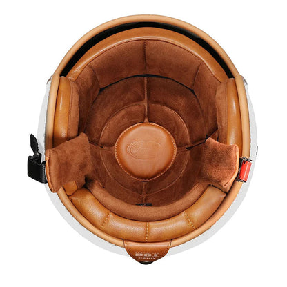 Men’s Open Face Motorcycle Helmet Lightweight ABS with EPS Foam