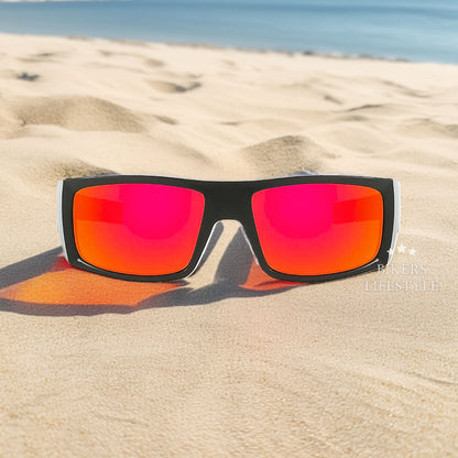 Men’s Polarized Sunglasses Bold Skull Design UV Protection Lightweight Durable