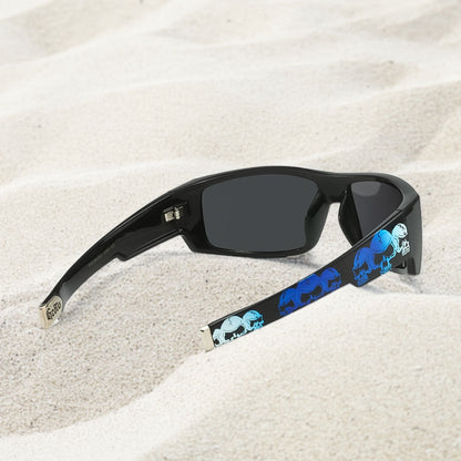 Men’s Polarized Sunglasses Bold Skull Design UV Protection Lightweight Durable