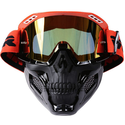 Men’s Skull Motorcycle Mask Protective Gear with Adjustable Fit