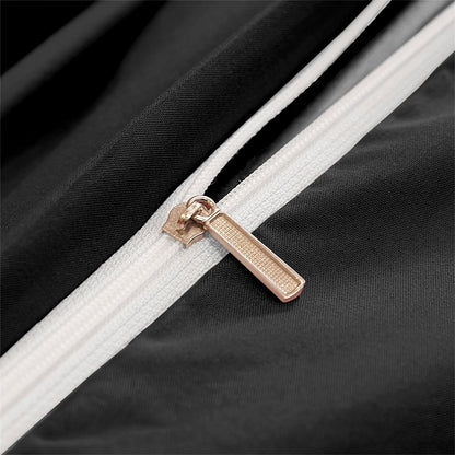 GalaGold Duvet Set – A stylish duvet set that features an elegant black and gold design.