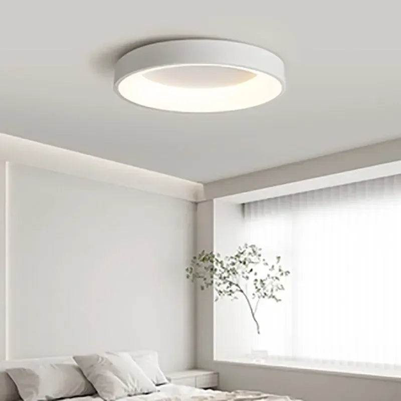 ScandiGlow Flush Mount – Minimalist LED Ceiling Light with Scandinavian Design for Soft Illumination, a 30cm Diameter Ceiling Light Fixture.