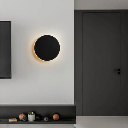 HaloOrb Wall Sconce – Modern Circular LED Light with an Energy-Efficient Design for Home Illumination, providing 10W Warm White Lighting.