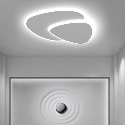 Modern White LED Flush Mount Ceiling Light Fixture – Energy-Efficient Lighting for Home Decor