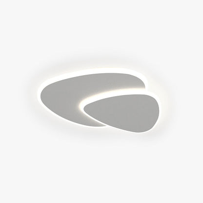 Modern White LED Flush Mount Ceiling Light Fixture – Energy-Efficient Lighting for Home Decor