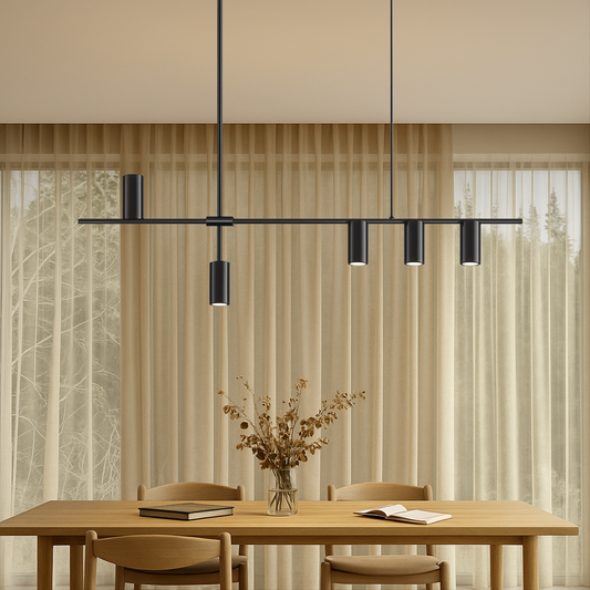 MonoGlow | Minimalist Black Kitchen Ceiling Lamp
