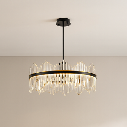 MonteLume | Decorative Crystal Terri Black Chandelier